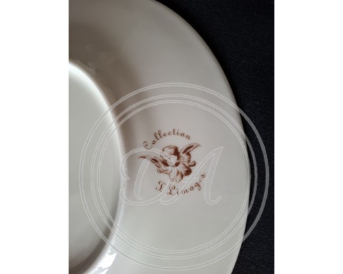 Antique Limoges Porcelain Plates "Spring" and "Putti"
