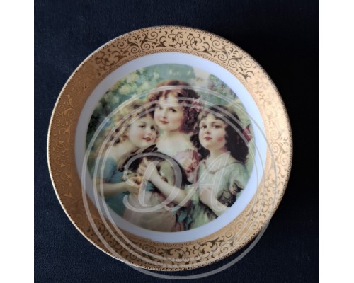 Collectible Decorative Plate - "Pet and Toy" from the "Victorian Dreams" Series