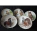 Set of 5 Collectible Plates "Wild Birds of the World"