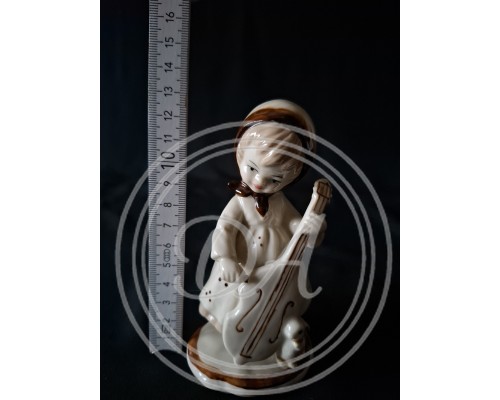 Vintage Porcelain Figurine "Girl with Cello"