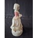 Vintage Porzellanfigur „Dame mit Tamburin“ aus den 1940er Jahren