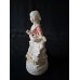 Vintage Porzellanfigur „Dame mit Tamburin“ aus den 1940er Jahren