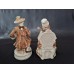 Vintage Porcelain Figurines Pair "Girl with Mandolin and Boy with Bird"