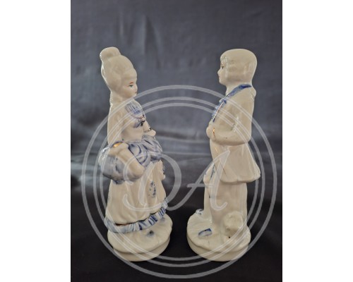 Set von Vintage-Porzellanfiguren "Kavalier und Dame"
