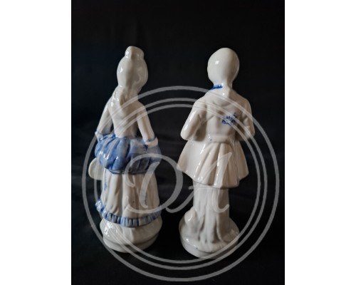 Set von Vintage-Porzellanfiguren "Kavalier und Dame"