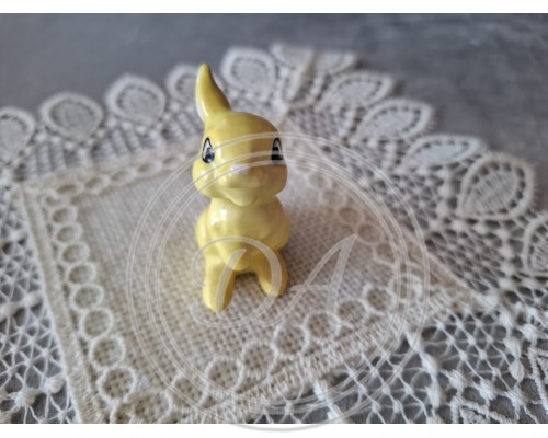 Sammler-Porzellanfigur des gelben Hasen Klopfer (Thumper) von Goebel