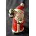 Vintage Keramik- oder Porzellan-Weihnachtsmannfigur, handbemalt