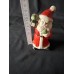 Vintage Keramik- oder Porzellan-Weihnachtsmannfigur, handbemalt
