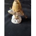 Vintage Christmas Angel Bell Ornament Playing Lute or Domra