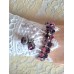 Vintage-Armband und Ohrringe KONPLOTT der Serie "Love Me Tender, Love Me Sweet" in "Dark Pink"