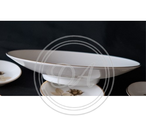 Set (1 + 6 pieces) Rosenthal "Shadow Rose"
