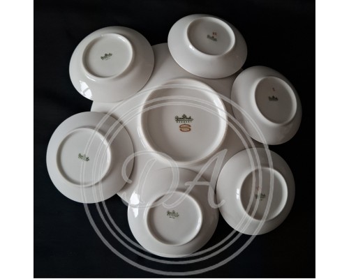 Set (1 + 6 pieces) Rosenthal "Shadow Rose"