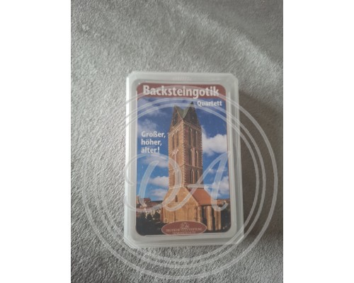 A card set on the theme of "Brick Gothic" for the card game "Quartet"