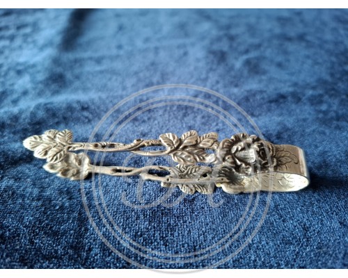 Antique sugar tongs “Hildesheim Rose”, Germany