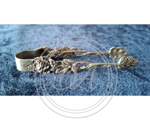 Antique sugar tongs “Hildesheim Rose”, Germany