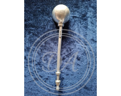 A unique antique pewter sugar spoon, handcrafted by William Sturt