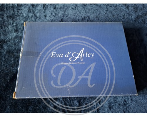 Porcelain knife block set by Eva d'Arley