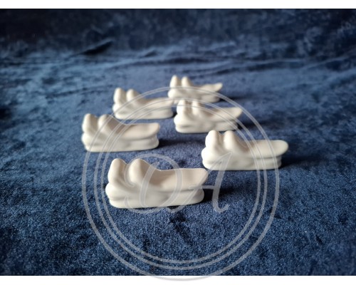 Porcelain knife block set by Eva d'Arley