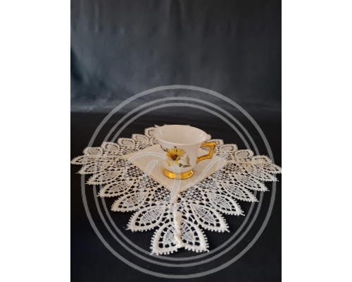 Antique Limoges Moka Cup, France. This decor is called "Sunflower"