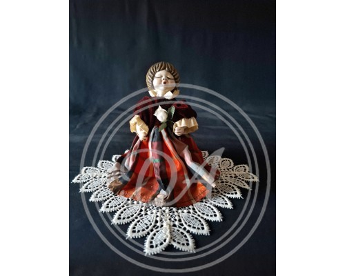 Collectible Vintage Porcelain Figurine "Singing Girl" by Italian Brand THUN from Bolzano (Bozen)