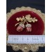 Vintage Brosche in Form eines Eichenblatts und Eicheln mit Emaille und Strasssteinen. Brosche "Eicheln", «Vintage Brosche mit Emaille» oder «brooch acorn»: