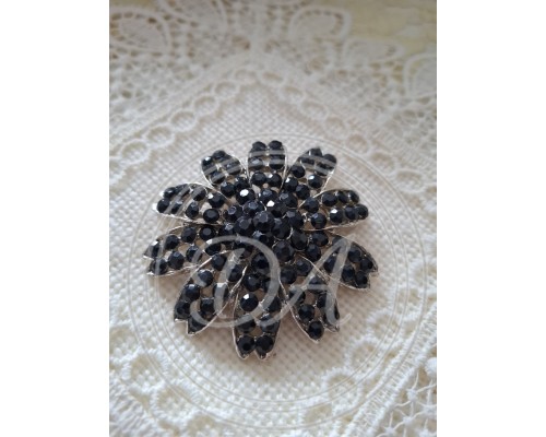 Antique "Black Diamond" Style Brooch, Germany