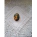 Brooch or Oval Cabochon with Reproduction of Madame Molé-Reymond's Portrait