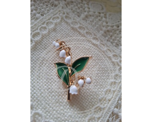 Brooch "Lily of the Valley"