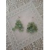Kronleuchter-Ohrringe aus Jade und Perlen.