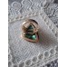 Ring with inserts model «Emerald Spark» by Bijou Brigitte
