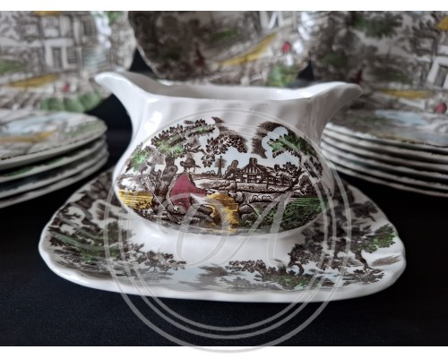32-piece table and tea set, Myott The Hunter, England