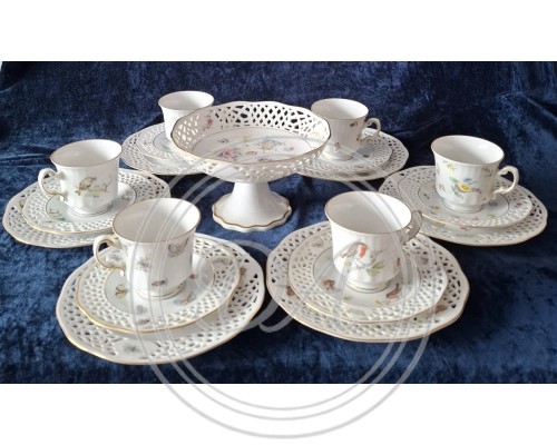 Tea and coffee set for 6 persons. Burg Lindau.