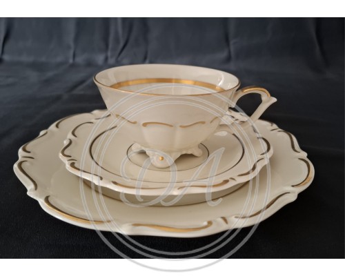 Antique Alka Hand-Painted Tea and Coffee Set for 10, 1930