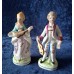 Vintage collector figurines "Musician" in Rococo style