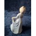 Vintage porcelain figurine "Girl with Umbrella" from Germany.