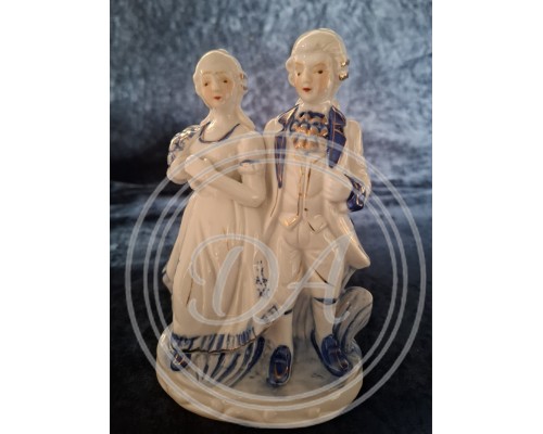Rococo couple figure, China