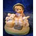 Vintage porcelain figurine "Boy with Rabbits", Germany.