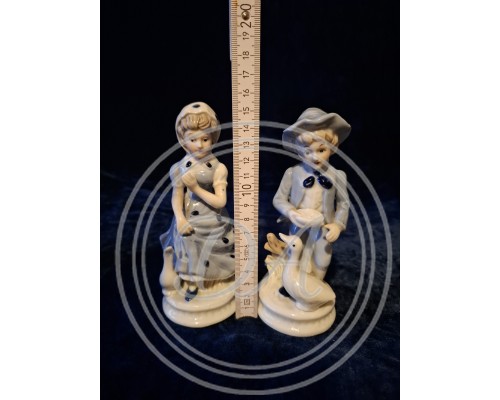 Porcelain pair "Boy and Girl with Geese", Germany