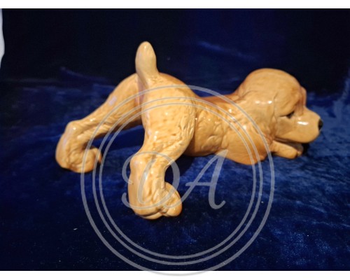 Porcelain figurine of a Cocker Spaniel puppy by Goebel.