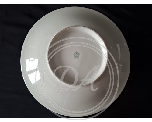 Antique Winterling Plate (1903-1930) with a "Meissen Bouquet" floral composition of tulips and other garden flowers in the center.