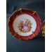 Set of Three Collectible Limoges Porcelain Plates with Rococo 'Gallant Scenes' from France