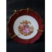 Set of Three Collectible Limoges Porcelain Plates with Rococo 'Gallant Scenes' from France