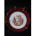 Set of Three Collectible Limoges Porcelain Plates with Rococo 'Gallant Scenes' from France