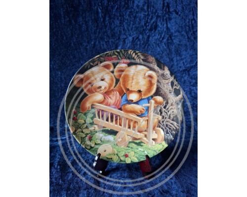 Complete 7-piece collector's set "Teddy and his Friends" by Bareuther