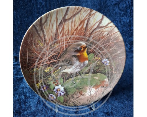 Collector's plate "Roadside Robin" Tirschenreuth 1990