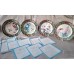 Lena Liu's "Hummingbird Treasures" Collectible Plate Set, 4 pcs.