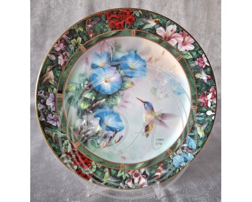 Lena Liu's "Hummingbird Treasures" Collectible Plate Set, 4 pcs.