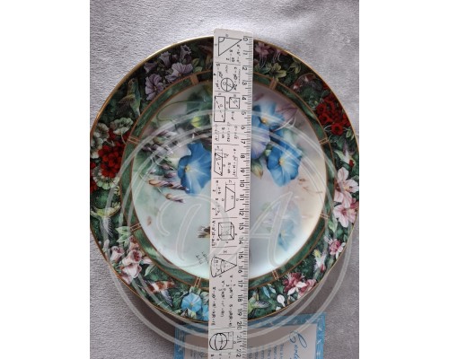 Lena Liu's "Hummingbird Treasures" Collectible Plate Set, 4 pcs.