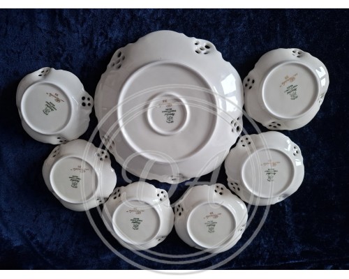 Antique Rosenthal Molière set (6+1), Florida, 1901-1933