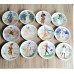 A set of 12 collector plates, “Women of the Century”, Limoges, France.